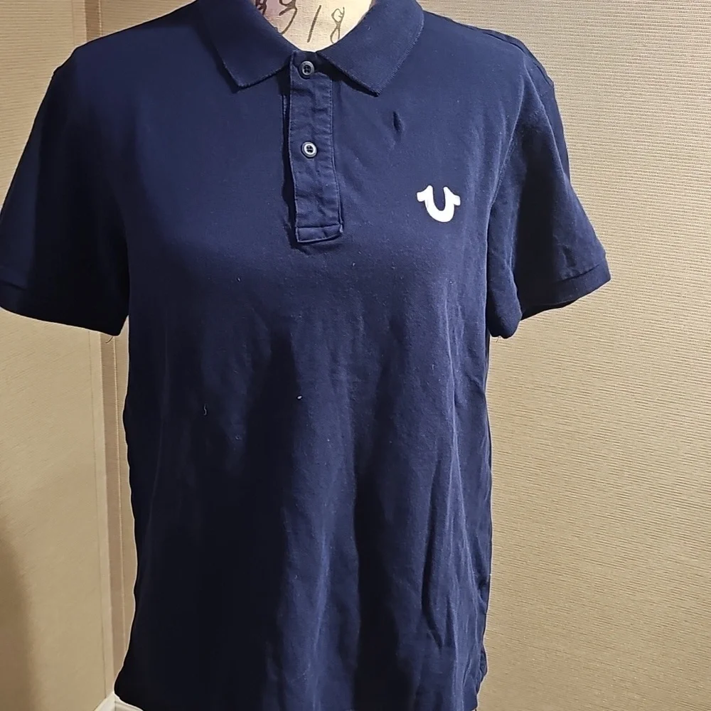 True Religion polo..size large...navy - Picture 3 of 5